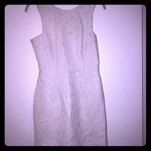 White Jacquard Dress